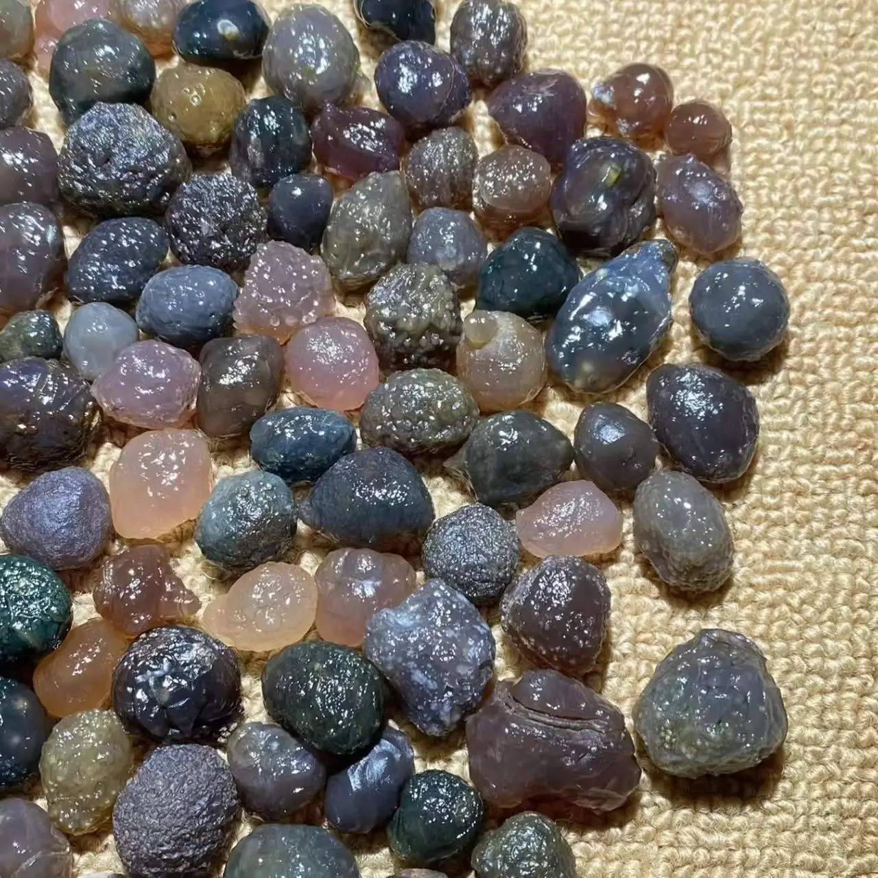 96pcs/lot Special sale boutique natural purple tendon vein loose beads Gobi agate diy pendant Collectibles rare