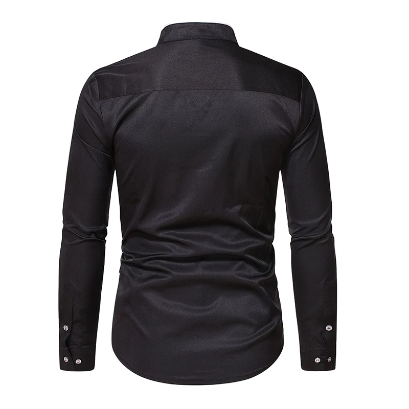 Brand Men Shirt Fashion Slim Fit Long Sleeve White Dress Shirt Men Business Work Formal Social Shirts Male Chemise Homme long sleeve shirt men casual shirt