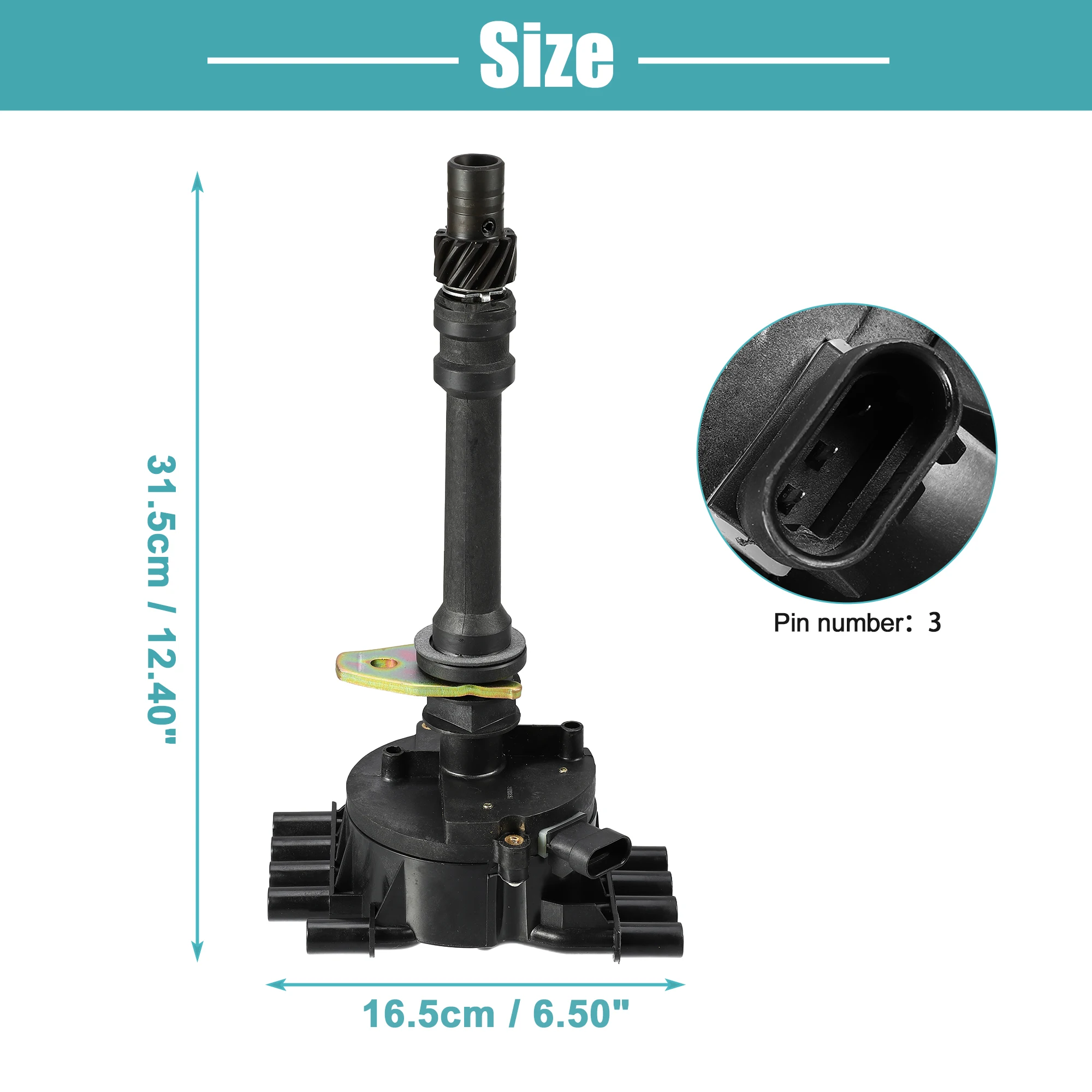 Uxcell Ignition Distributor for Chevy for GMC C1500 C2500 C3500 K1500 K2500 K3500 Cadillac Escalade V8 5.7L 1999-2000
