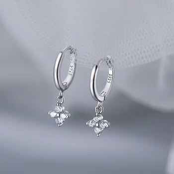 925 Sterling Silver leaf  Earrings For Women Trendy Earring Jewelry Prevent Allergy Party Accessories Gift