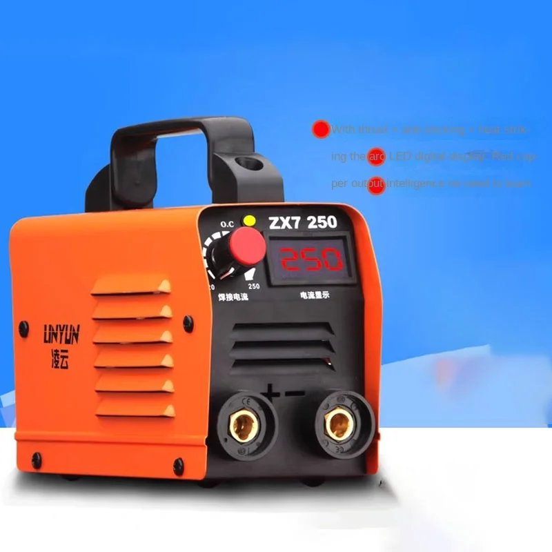 220V Inverter Arc Electric Welding Machine 20-250A IP21 IGBT MMA ARC Welder Digital Display ZX7-250 6mm welding 4