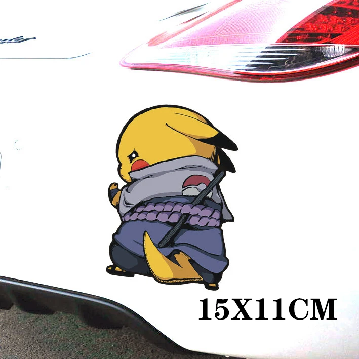 Bonito dos desenhos animados pokémon carro adesivos pikachu sapo semente  carro motocicleta carro elétrico graffiti adesivo à prova dwaterproof água  - AliExpress