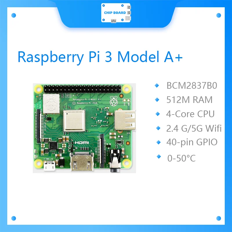 Nuovo Raspberry Pi 3 Modello A Plus Cpu A 4 Core 512M Ram Pi 3A Con Wifi E Bluetooth