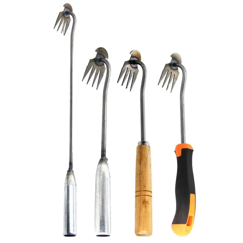 

Garden Weeding Artifact Uprooting Weeding Tool Premium Manganese Steel Forged Weeds Puller 4 Teeth Dual Purpose Weeder Products