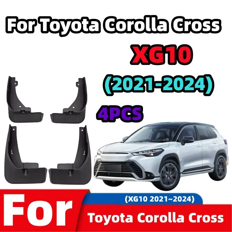 Guardabarros de coche guardabarros protectores contra salpicaduras guardabarros decoración externa accesorios de coche para Toyota Corolla Cross XG10
