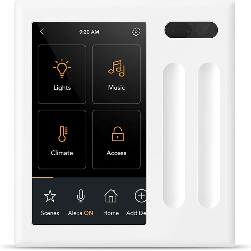 Smart Home In-Wall Touchscreen Controls Panel Built-In Alexa And Compatible With Ring Sonos Google Nest Wemo Smartthings