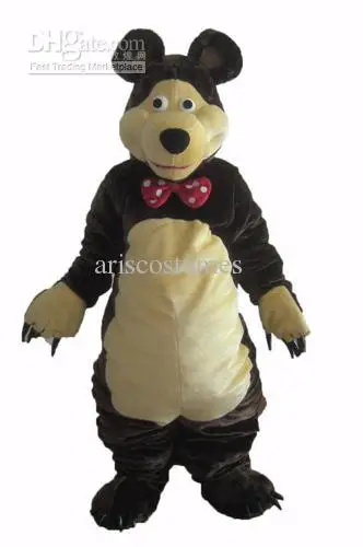 New Adult Halloween Christmas Bear Mascotte Fancy Cartoon Mascot Costume Peluche Fancy Dress Mascot Costume