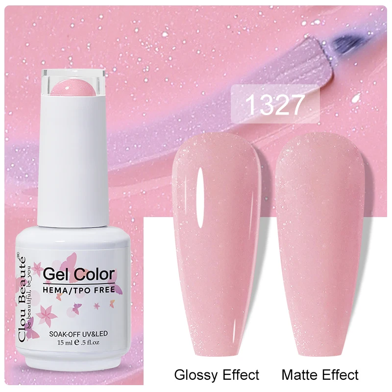 Clou Beaute 15ml Black Red Semi-Permanent Gel Nail Polish