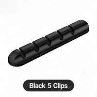 Wholesale Clips Cable Holder for MouseHeadphone Wire Organizer Cable Organizer Silicone USB Cable Winder Desktop Tidy Management 3