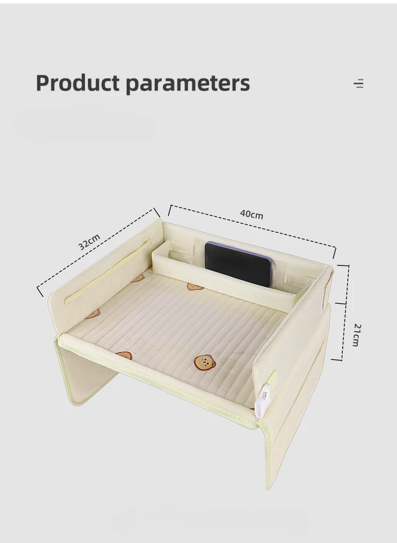 Storage Table Baby Stroller Pallet Table Car Child Safety Seat Tray Car Multifunctional Dining Tray Waterproof Baby Seat