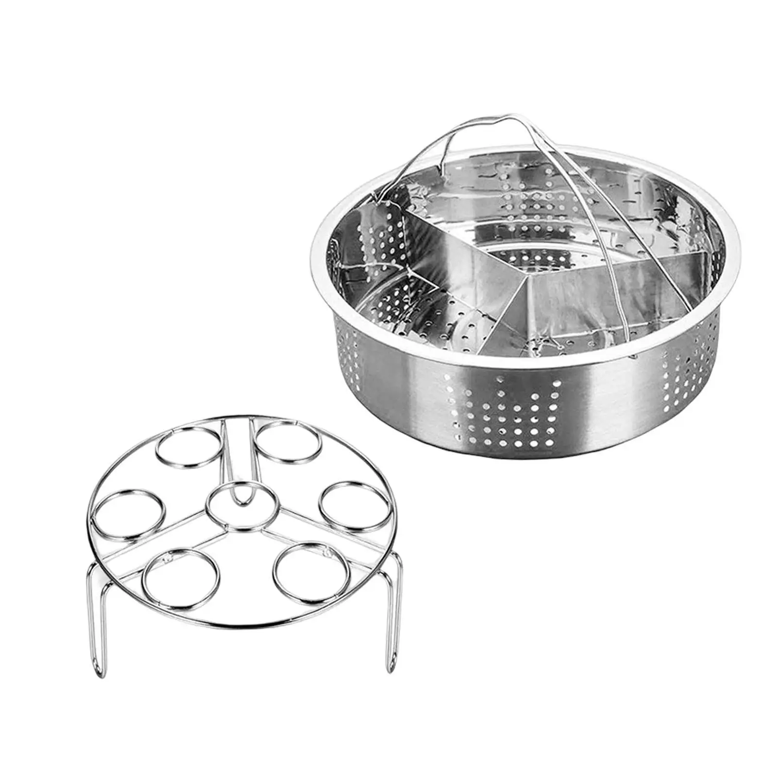 Stainless Steel Steamer Basket Compatible With Instant Pot Accessories With  Egg Steamer Rack Trivet For 6/8quart Pressure Cooker - Steamers - AliExpress