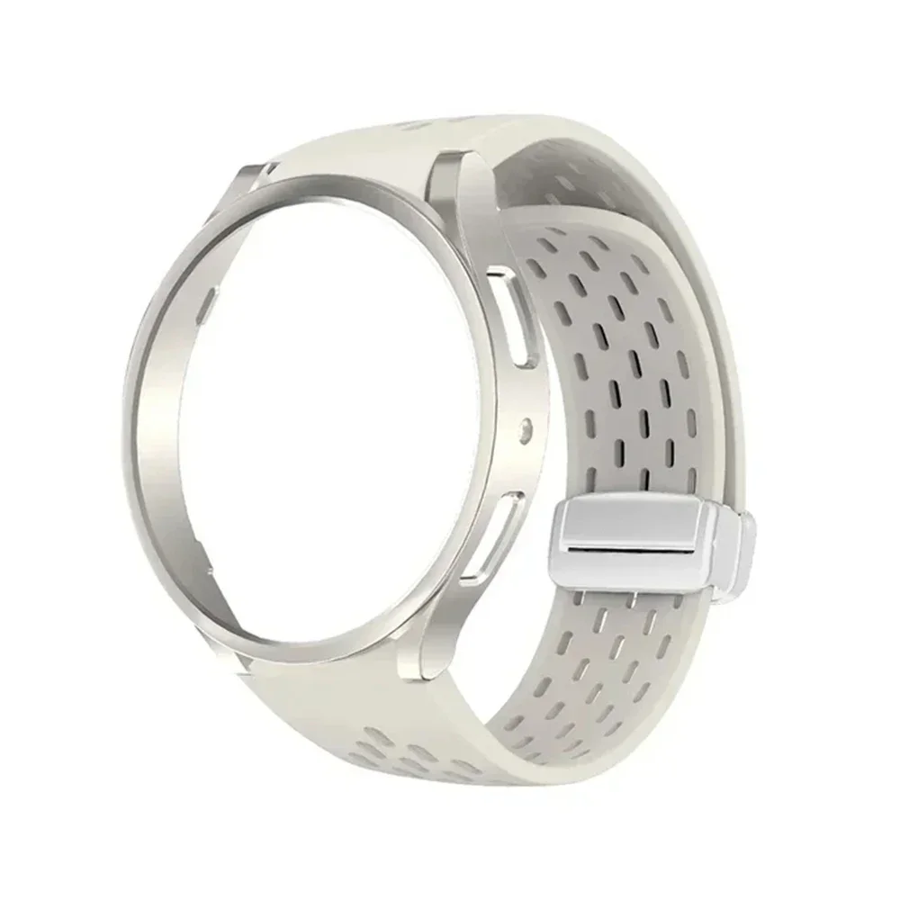 Enhanced PC Case & Silicone Strap with Magnetic Bracelet