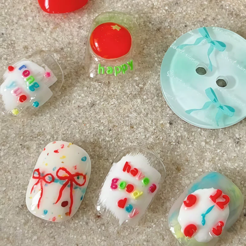 투명 실리콘 네일 아트 몰드 창의적인 DIY 디자인 알파벳 패턴 전문가 및 가정용 다용도 네일 아트 도구