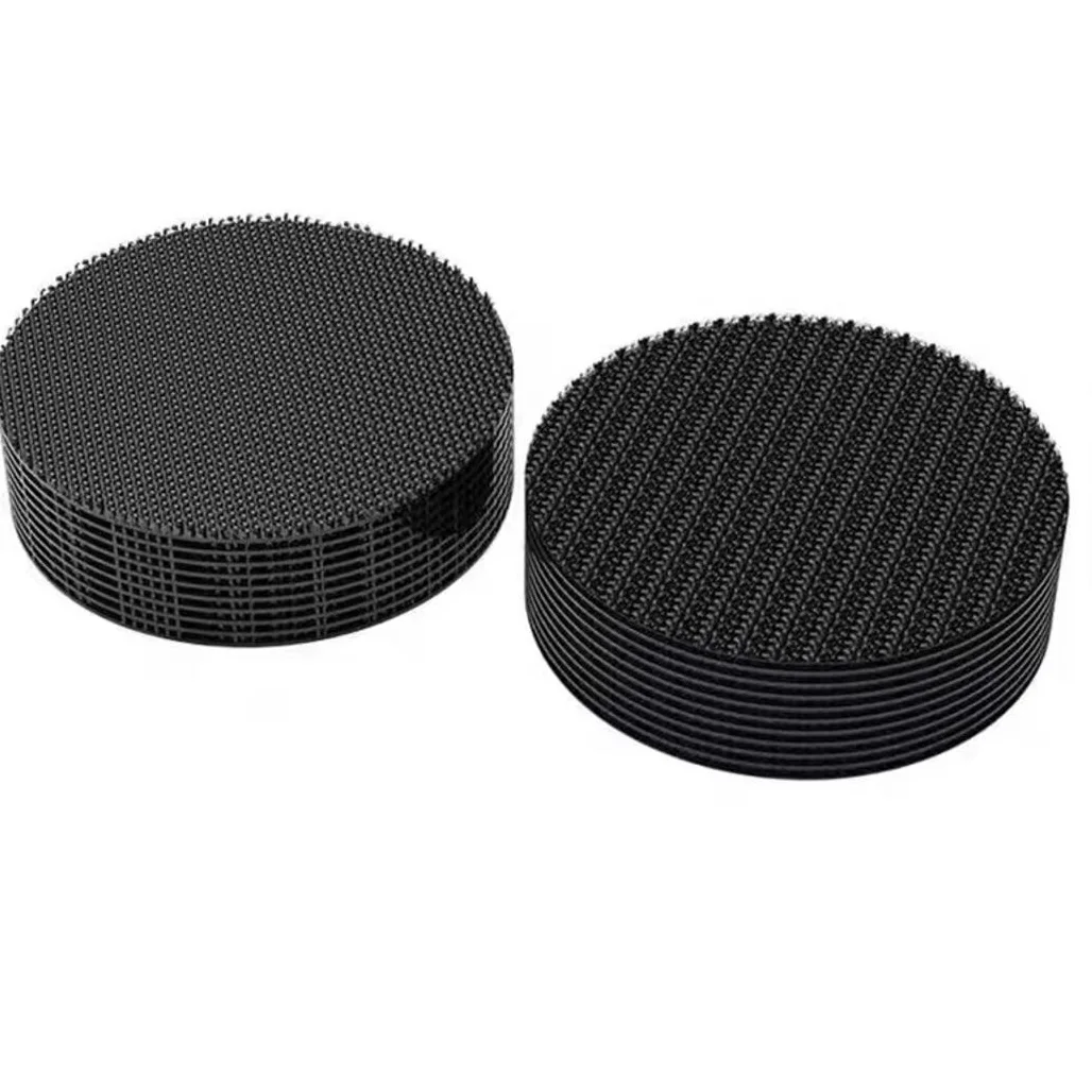 Adhesive Velcros Tape Household Use Touches Fastener Black Pad Fixed Patch Double Sided Mat Grip Strap Self-adhesive DIY Apparel - 6