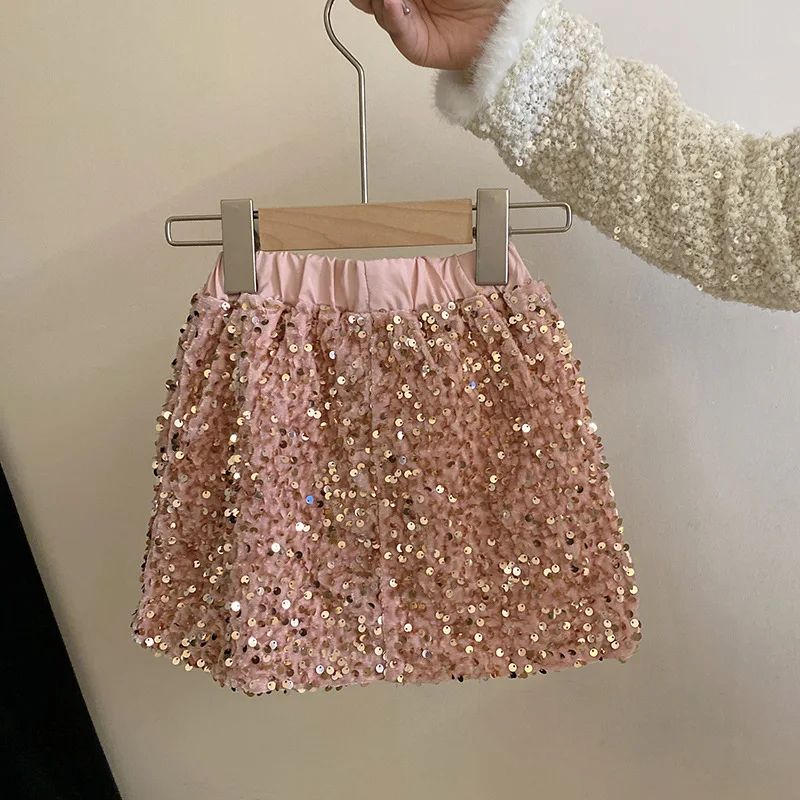 thumbnail image 1 of Sudaderas con capucha Primavera Ropa infantil coreana Otoño Nuevas niñas Dulce Sentido avanzado Tops de lentejuelas Falda versátil 2024, 1 of 5