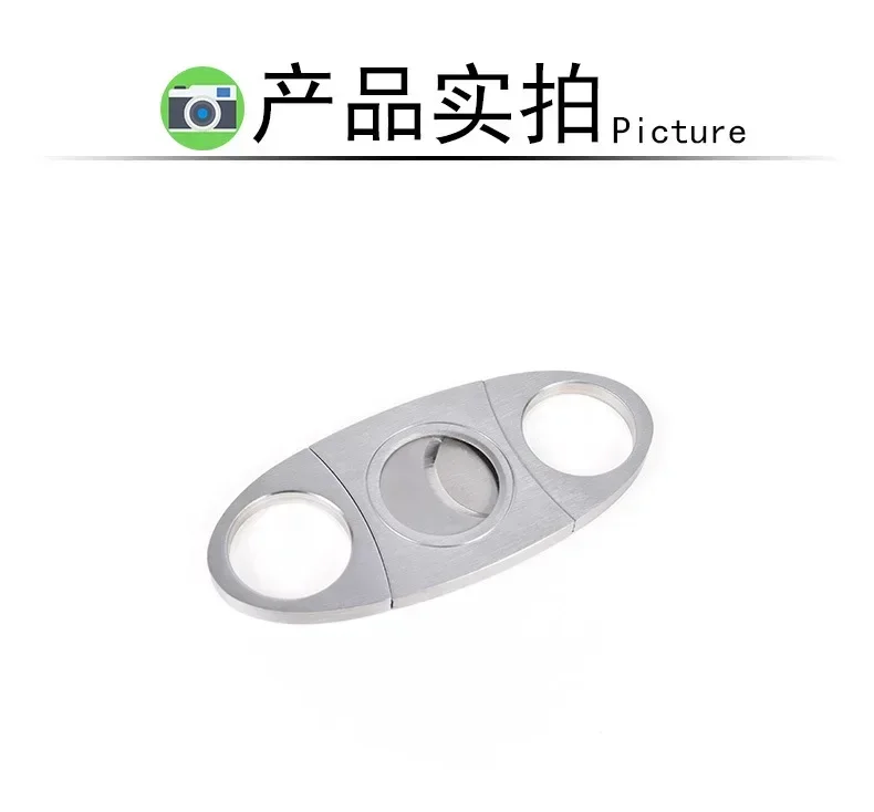 Description Picture 4 of itemStainless Steel Cigar Cutter Metal Classic Cutter Cigar Scissors Gift Puncher Cutting Knife Cigar Accessory