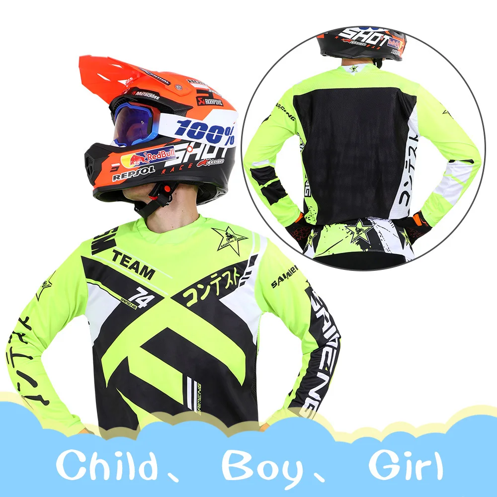 motocross gear set child children's clothing boy kid girl racing Off