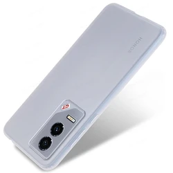 Premium TPU Soft Silicone Phone Case - Protective Back Cover for Honor GT Pro (Transparent White)