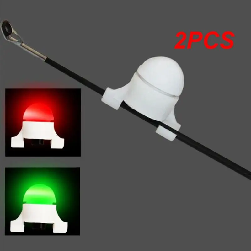 

2PCS Fishing Bite Alarm Night Alarm Alert Strike Bite Fishing Rod Tip Clip On Fish Bite Alarm LED Light Strike Alert Glow Alarm