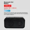 Portable Wireless Bluetooth Speaker Column Super Bass Stereo Subwoofer Handsfree Support TF AUX mirror Alarm Clock temperature 3