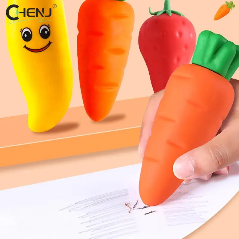 

Creative Big Mac Fruit Carrot Eraser Unique And Cute Stationery School Office Supplies Children Student Pencil Eraser Prize Gift