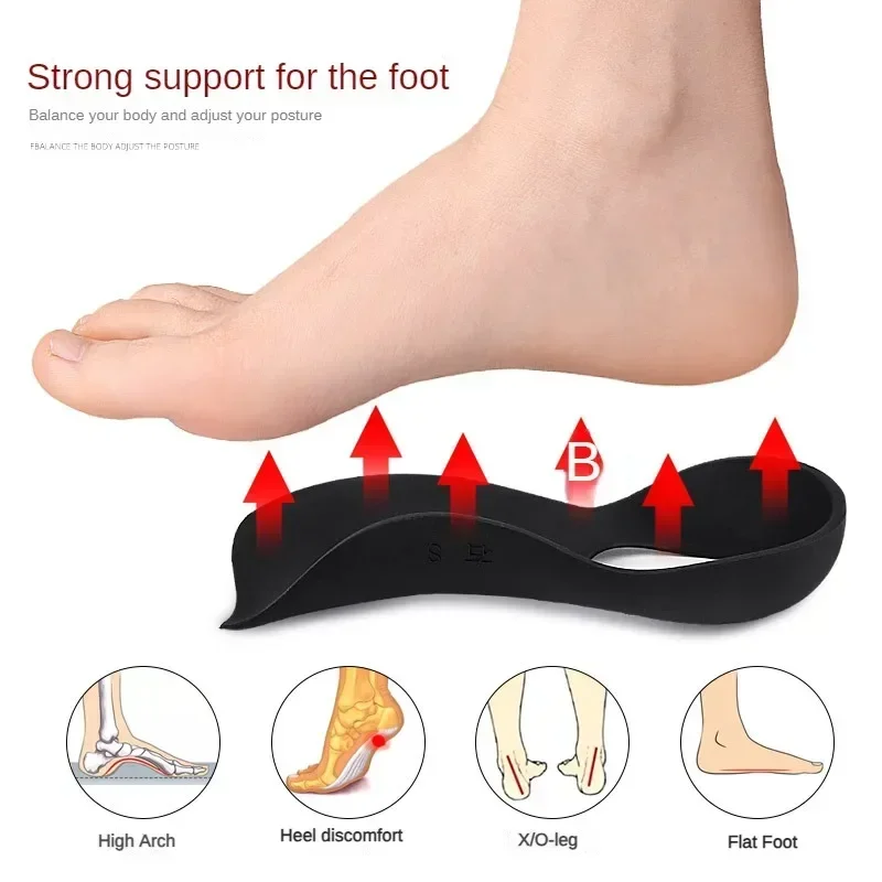 Orthotic Insoles for XO-Legs Correction Orthopedic Insoles Flat Foot Arch Support Pad Plantar Fasciitis Pain Relief Shoe Inserts