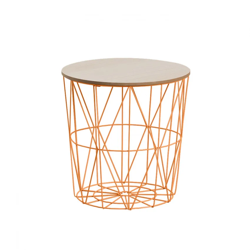 Coffee table round Storage 41x40cm Thinia Home