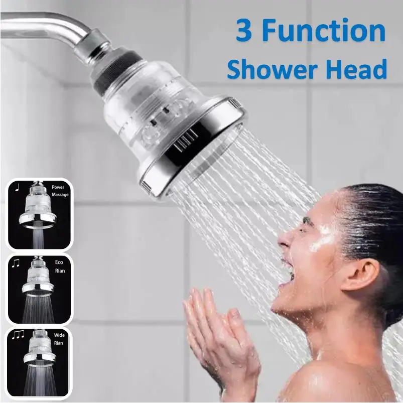 Cabezal de ducha montado en la pared de techo, rociador superior de alta presión, suavizante de