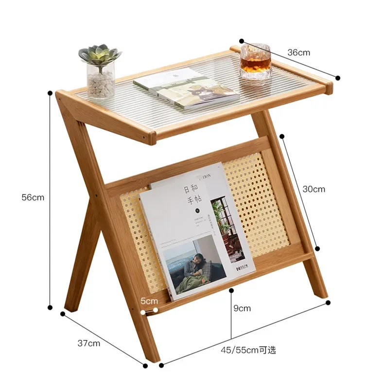 For Bamboo Japanese Simple Coffee Table Rack Home Bedroom Bedside Table Sofa Side Debris Organizing Rack