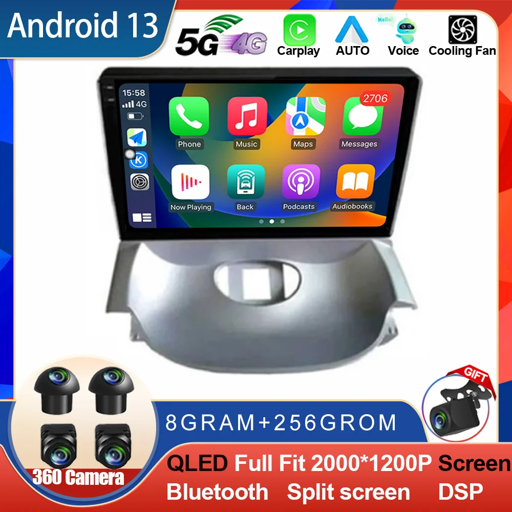 

Android 13 For Peugeot 206 2004 - 2008 QLED Screen Multimedia Car Player Auto Radio Navigation Head Unit GPS No 2Din DVD Stereo