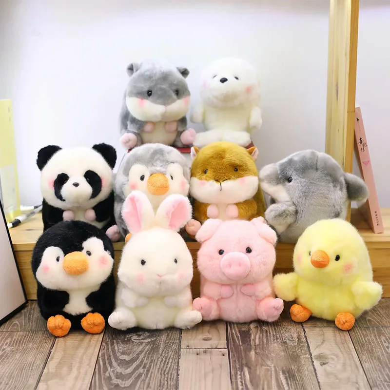 

Super Cute Rabbit Penguin Hamster Dolls 18 Cm Small Plush Toy Mini Animals Plushies Kawaii Plush Doll