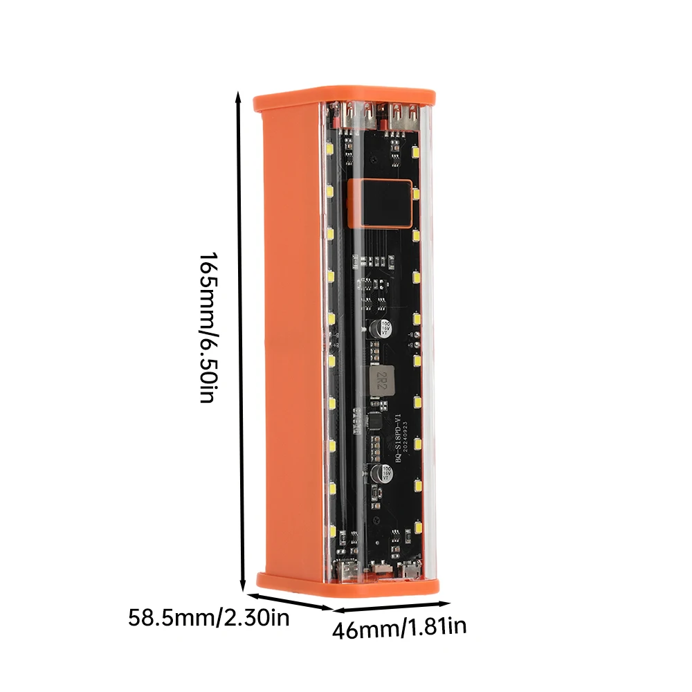Battery Storage Box Battery Holder Power Bank Case Battery Power Bank Box DIY Shell 8*18650 Battery Holder Power Bank Case DIY Kit Fast Charging Mobile Power Kits No Soldering Rechargeable Battery Box