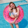 1pc Comfortable and Durable Inflatable Swimming Ring - Perfect Water Floats for Relaxing in the Pool Or at the Beach 2