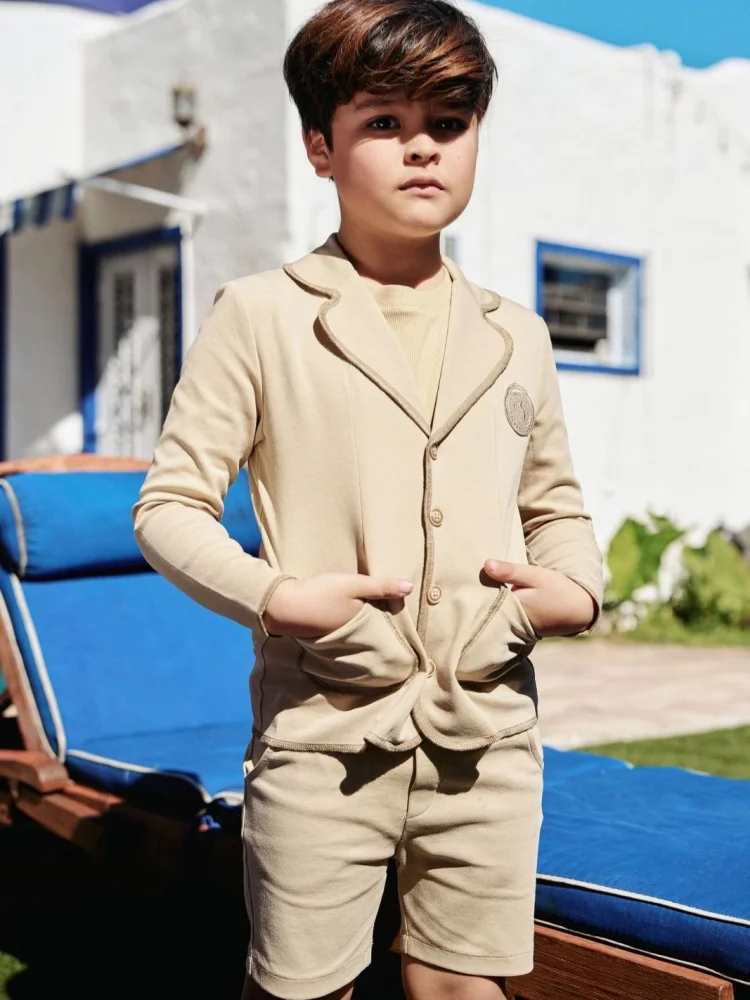 AS Designs Milano Emblem Outifts Boys Girls Spring Summer Matching Clothes Comfy Adorable Clothing