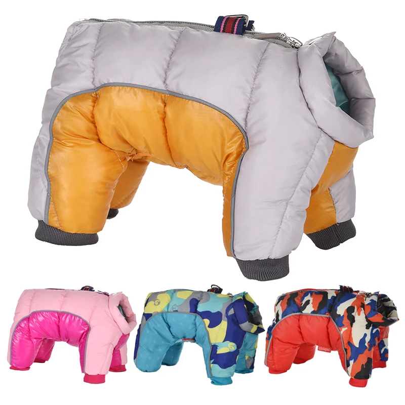 Winter Dog Clothes Warm Puppy Pet Dog Coat Jacket Waterproof Reflective