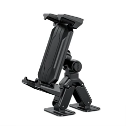 Versatile Adjustable Non - Slip Car Dashboard Stand for Tablets & Smartphones (Black)