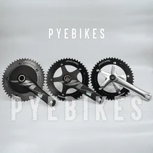  Michele Pistad 2.0 Crankset Fixedgea Single Speed Field Bicycle Integrated Dental Disc Closed Square Hole 48T Dental Disc 