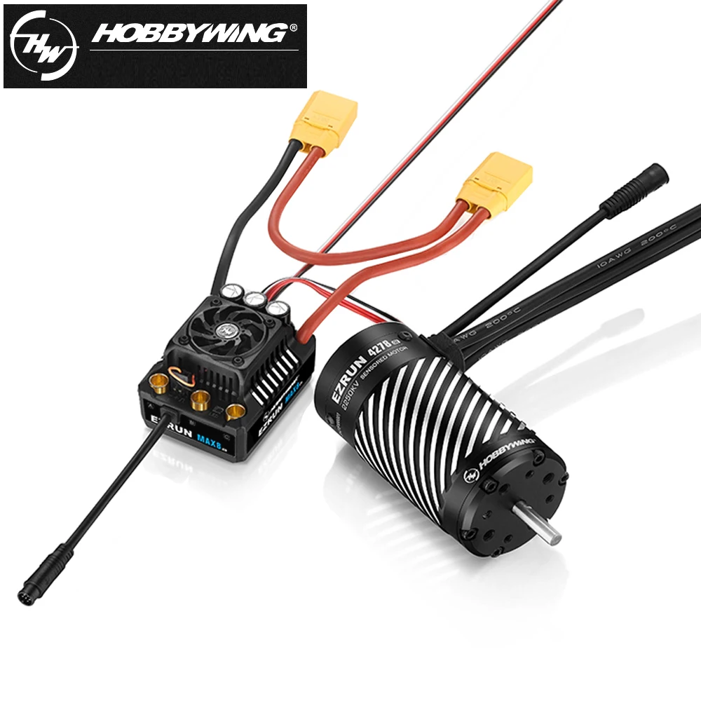 Hobbywing EZRUN MAX8 G2 ESC and Motor for 1/8 1/10 Truck Car