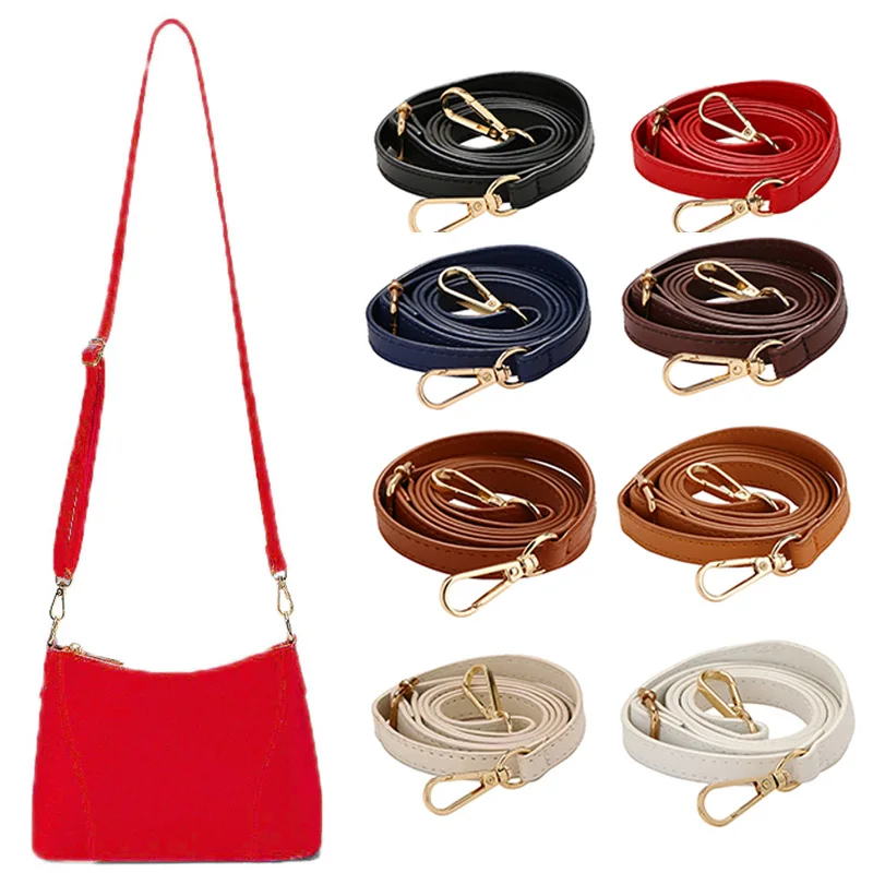 1.2CM Pu Leather Shoulder Bag Strap Replacement Purse Belt Adjustable Bag Belts DIY Handbag Handle Strap Bag Accessories