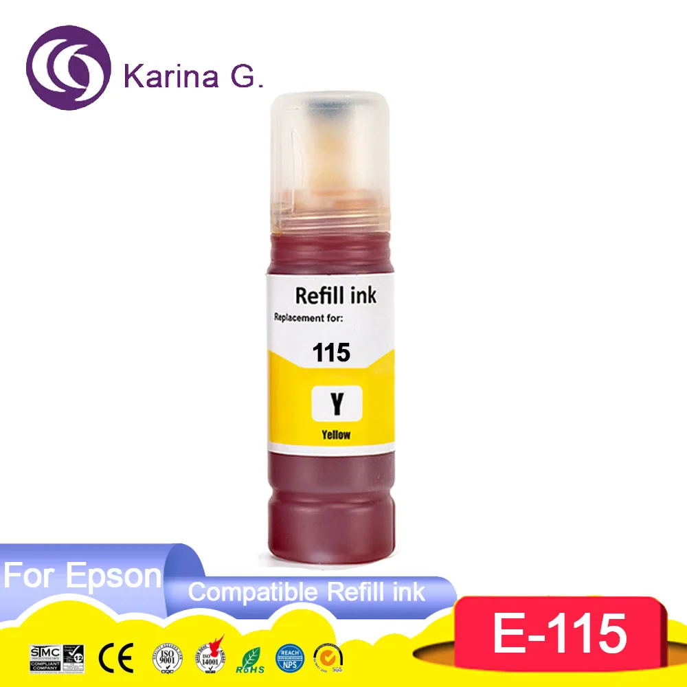 115 T115 Premium Compatible Bulk Bottle Water Based Refill Ink for EcoTank L816