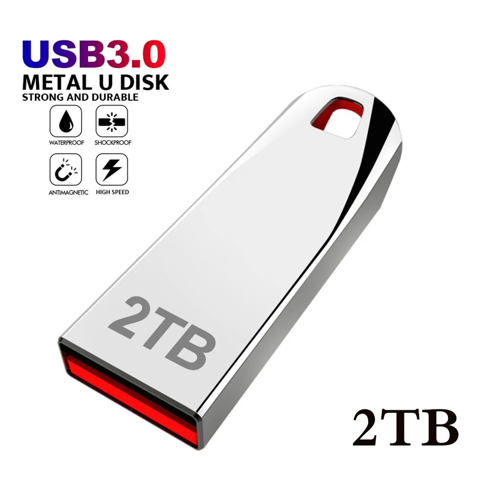 Metal Usb 2TB 3.0 Pen Drive Cle Usb Flash Drives 1TB 512GB de alta