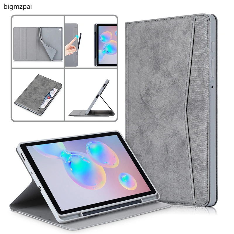 inteligente suave para Samsung Galaxy Tab S6 Lite, carcasa con soporte de 2022 pulgadas, P613, SM, P610, P615, 10,4|Fundas de tablets libros electrónicos| - AliExpress