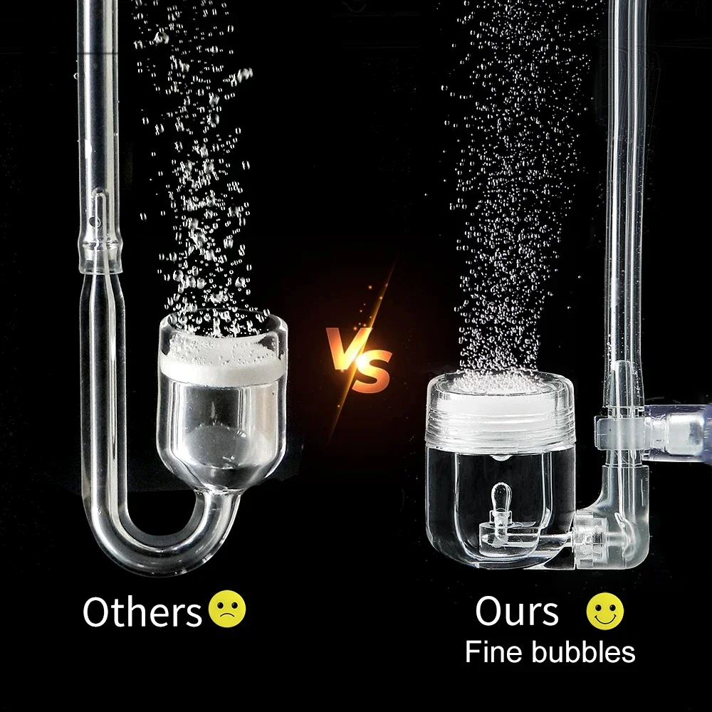 4 In 1 Aquarium CO2 Diffuser Carbon Dioxide Atomizer Diffuser With Suction Cup For Aquarium Planted Fish Tank Accessories aquarium co2 diffuser aquarium co2 accessories