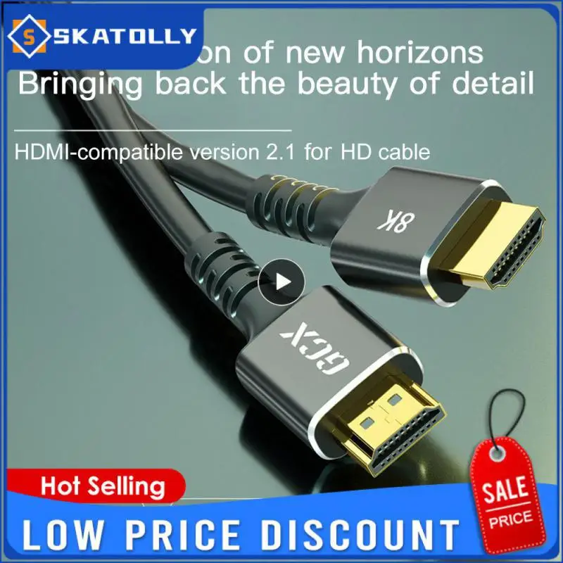 PS3 4/5 TV PC 모니터용 연결 케이블, 데이터 케이블, 8k 60Hz, 4K 120Hz 버전 2.1, 48Gbps