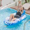Women Patterned Inflatable Swimm Pool Float Mat,Sized Giant Float With Headrest, Floating Raft Water Rest Room On The Lake 4