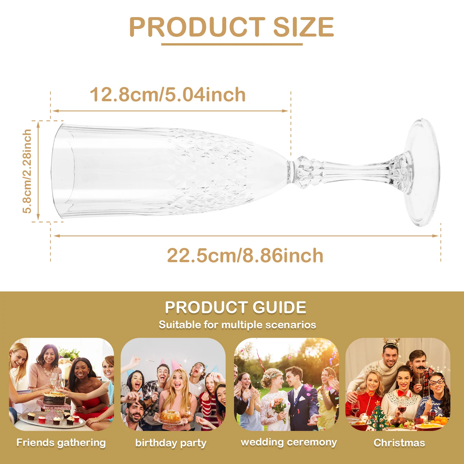 Plastic Champagne Flute Set 3