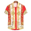 Unisex 2024 Breathable Hawaiian Shirts Baroque French Men's Shirts 3D Printi High Fashion Street Loose Men's Streetwear Shirts 4