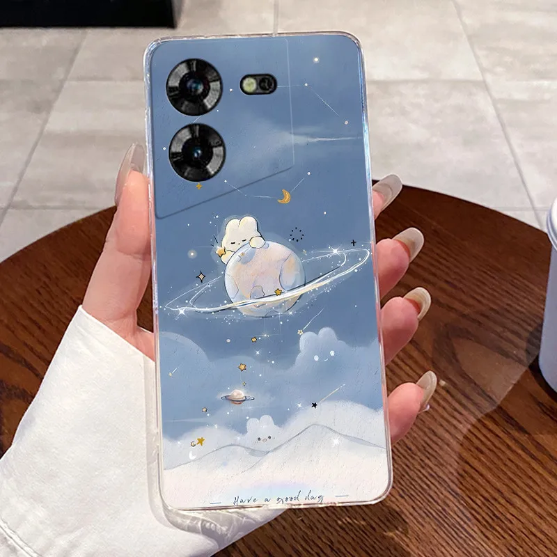 Aesthetic Cute Cat Soft Transparent Silicone Phone Case
