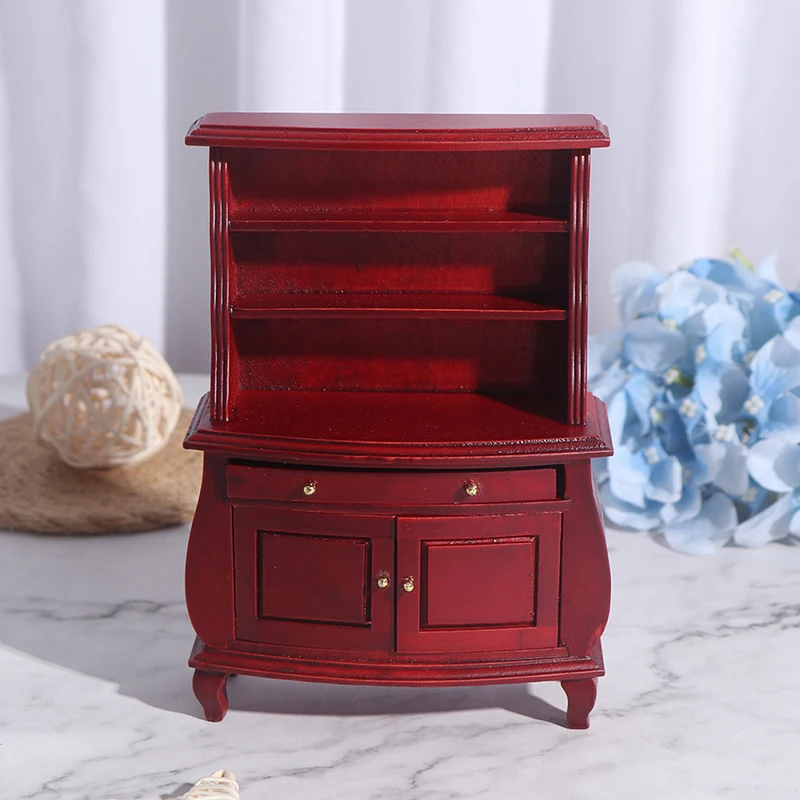 1PC Multi Style Miniature Closet TV Book Cake Bedside Table Cabinet Shelf Legs Cupboard Model Dollhouse Furniture Decor DIY Toys 3