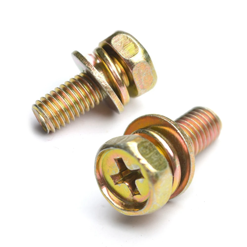 1 Set Motorcycle Scooter Dirt Bike Battery Terminal Nut and Bolt Screws M5x10mm for 4Ah 5Ah Universal Motorcycles Accessories